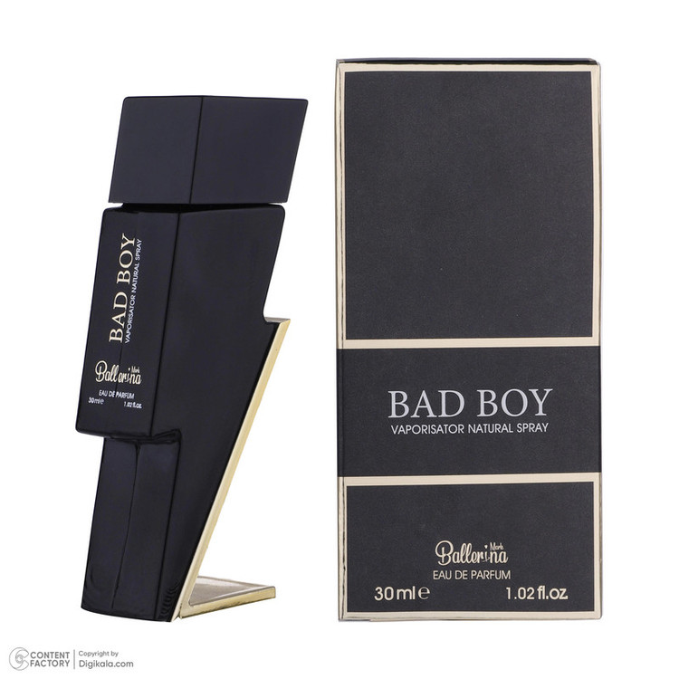 عطر جیبی مردانه بالرینا مدل Bad Boy حجم 30 میلی لیتر