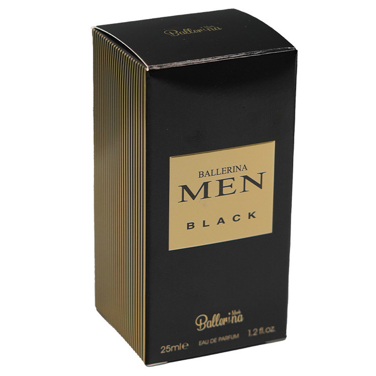 عطر جیبی مردانه بالرینا مدل MEN BLACK با رایحه گرم حجم 25 میلیلیتر