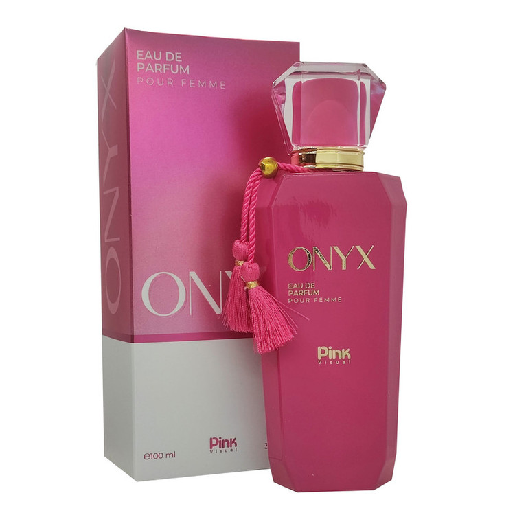 ادوپرفیوم زنانه پینک ویژوآل مدل Onyx با رایحه خنک حجم 100 میلیلیتر