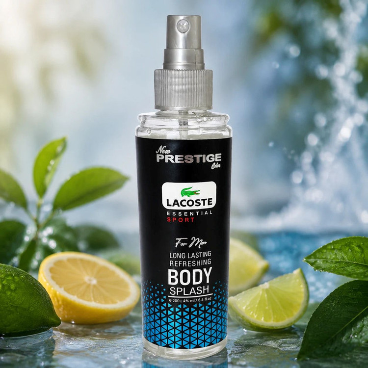 بادی اسپلش مردانه نیو پرستیژ کالر مدل LACOSTE حجم 200 میلیلیتر