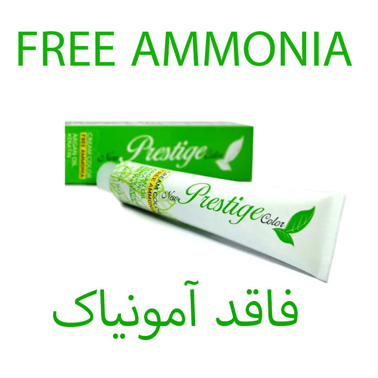 رنگ مو نیو پرستیژ کالر شماره 10.5 حجم 100 میلی لیتر رنگ بلوند طلایی خیلی خیلی روشن به همراه اکسیدان نیو پرستیژ کالر مدل 2 نه درصدی حجم 150 میلی لیتر