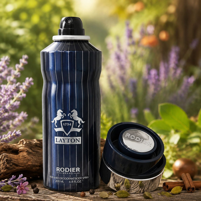 اسپری دئودورانت مردانه رودیر مدل Layton حجم 200 میلیلیتر