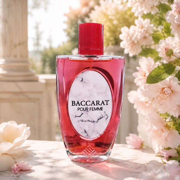 ادو پرفیوم زنانه وودی سنس مدل Baccarat با رایحه گرم و شیرین حجم 100 میلی لیتر