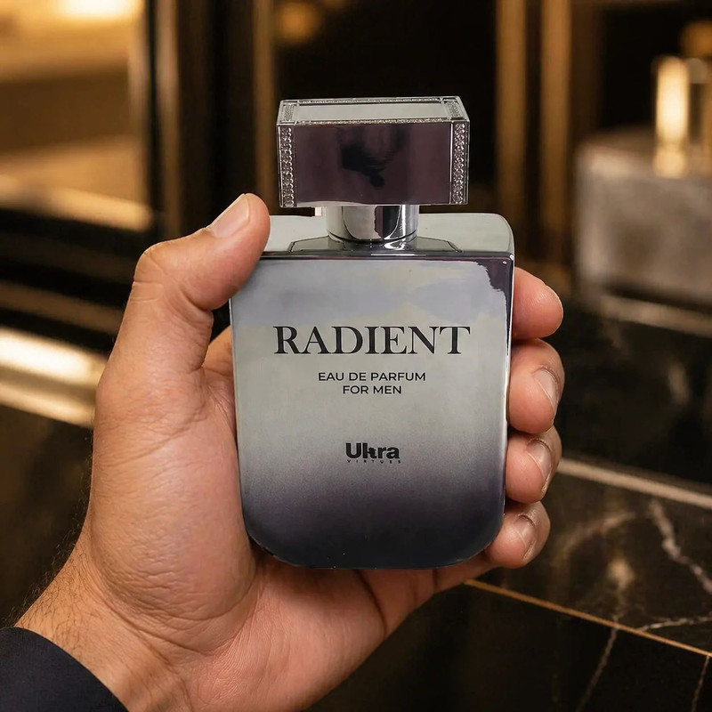 ادو پرفیوم مردانه اولترا ویرچوآل مدل Radient با رایحه تلخ حجم 100 میلی لیتر