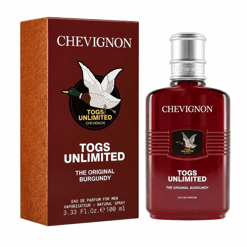 ادو پرفیوم مردانه شوینون مدل Togs Unlimited Burgundy با رایحه شیرین حجم 100 میلی لیتر