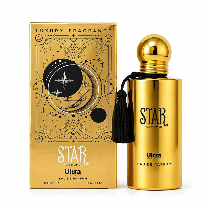 ادوپرفیوم زنانه اولترا ویرچوآل مدل Star با رایحه گرم حجم 100 میلی‌لیتر