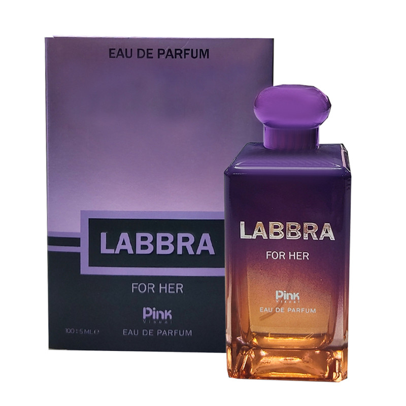 ادوپرفیوم زنانه پینک ویژوآل مدل labbra  با  رایحه خنک حجم 100 میلی‌لیتر
