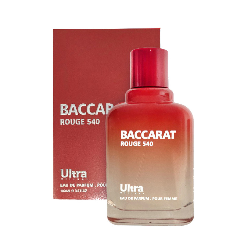 ادو پرفیوم زنانه اولترا ویرچوآل مدل Baccarat Rouge با رایحه گرم حجم 100میلیلیتر