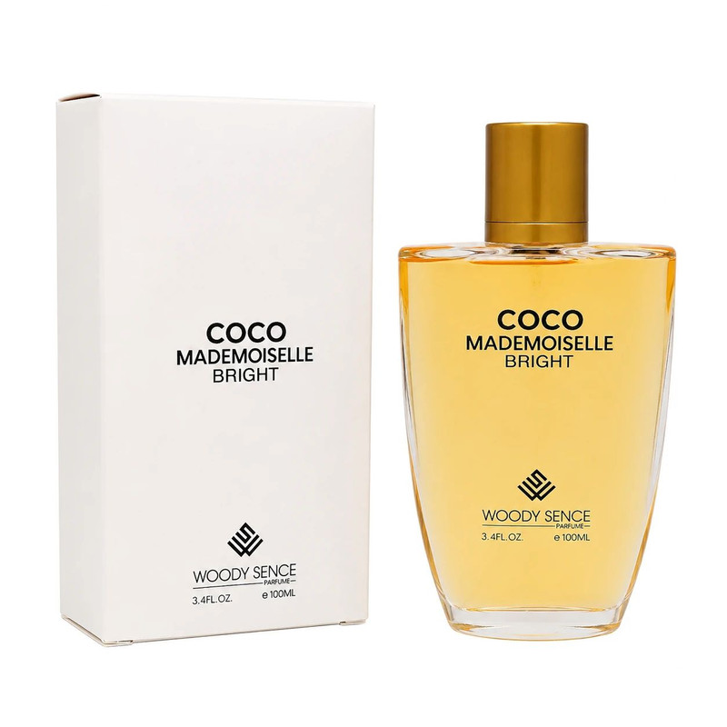 ادوپرفیوم زنانه وودی سنس مدل COCO MADEMOISELLE BRIGHT با رایحه گرم حجم 100 میلی‌لیتر