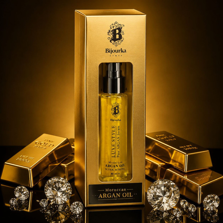 روغن آرگان بیجورکا مدل Luxe Style مناسب برای موهای خشک و آسیب دیده حجم 80 میلیلیتر