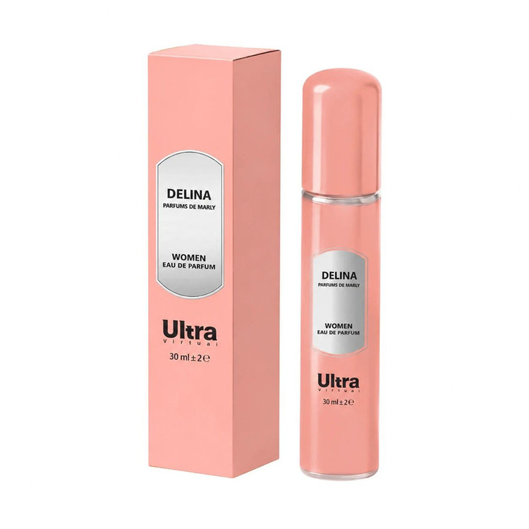 عطر جیبی زنانه اولترا ویرچوآل مدل Delina با رایحه شیرین و گلی حجم 30 میلیلیتر