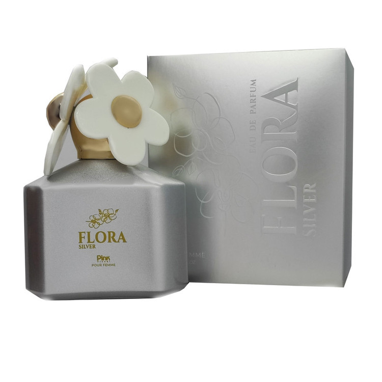 ادو پرفیوم زنانه پینک ویژوآل مدل Flora Silver با رایحه معتدل حجم 100 میلیلیتر