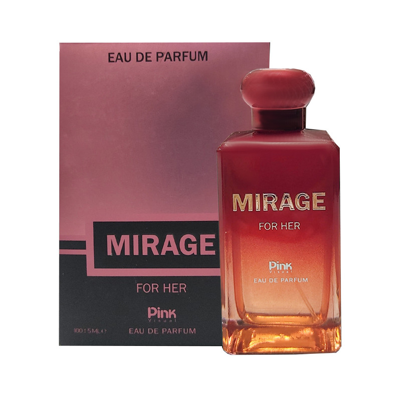 ادوپرفیوم زنانه پینک ویژوآل مدل Mirage با رایحه شیرین حجم 100 میلیلیتر