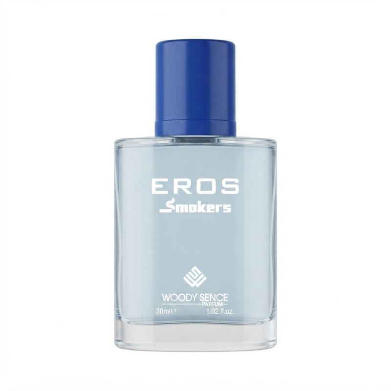 عطر جیبی مردانه وودی سنس مدل Eros Smokers با رایحه شیرین و سرخس گونه حجم 30 میلی‌لیتر
