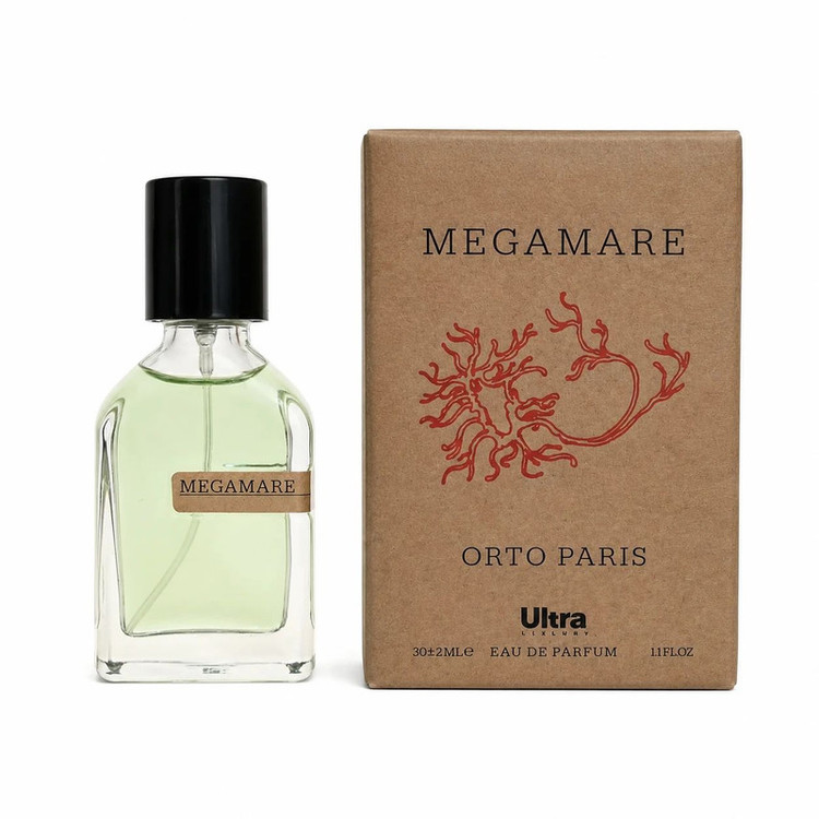 عطر جیبی اولترا ویرچوآل مدل Megamare Orto Parisi با رایحه خنک، چوبی حجم 32 میلیلیتر