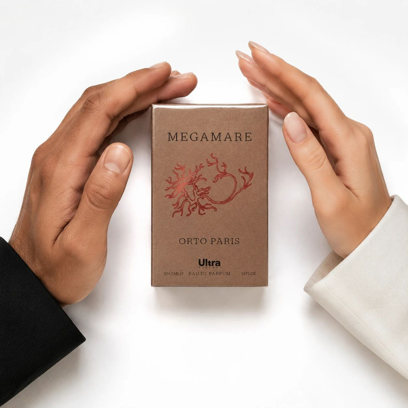 عطر جیبی اولترا ویرچوآل مدل Megamare Orto Parisi با رایحه خنک، چوبی حجم 32 میلیلیتر