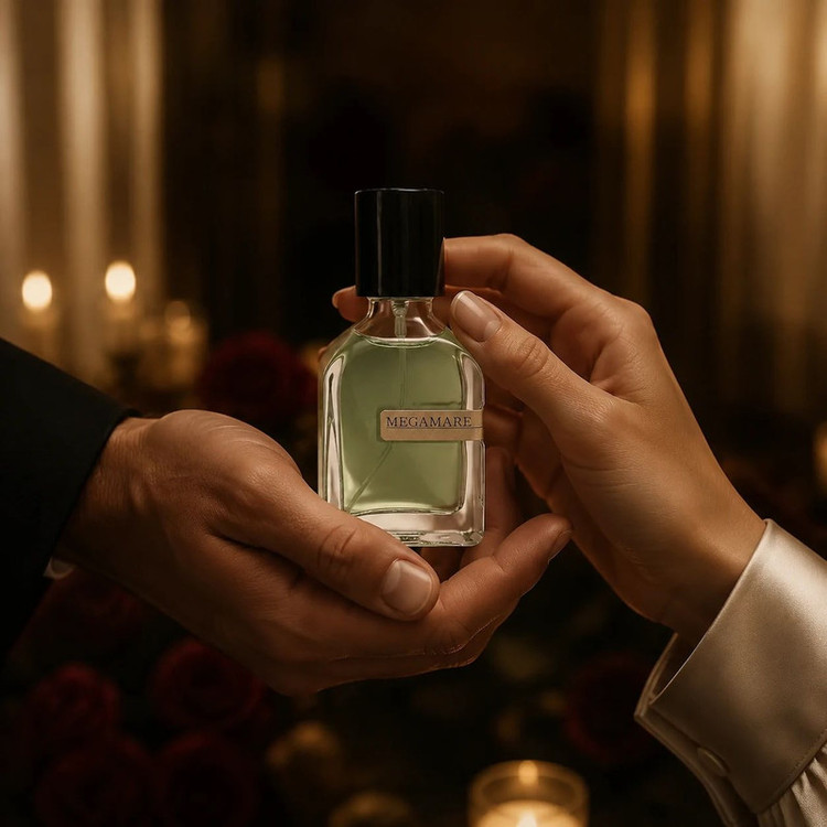 عطر جیبی اولترا ویرچوآل مدل Megamare Orto Parisi با رایحه خنک، چوبی حجم 32 میلیلیتر