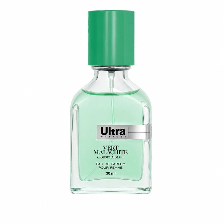 عطر جیبی اولترا ویرچوآل مدل Vert Malachite با رایحه شیرین و مرکباتی حجم 30 میلیلیتر