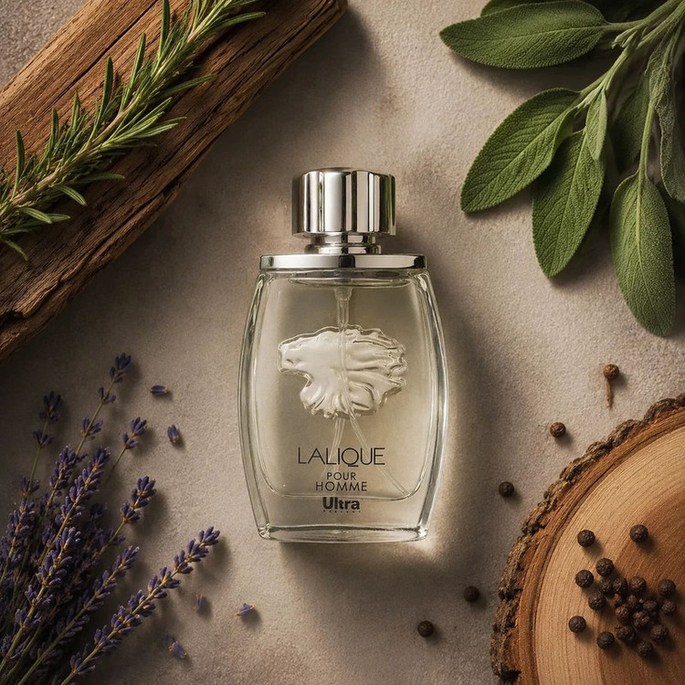 عطر جیبی مردانه اولترا ویرچوآل مدل Lalique با رایحه شیرین و مرکباتی حجم 32 میلیلیتر