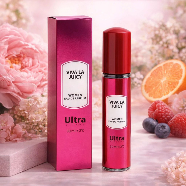 عطر جیبی زنانه اولترا ویرچوآل مدل Viva La Juicy با رایحه شیرین حجم 30 میلیلیتر