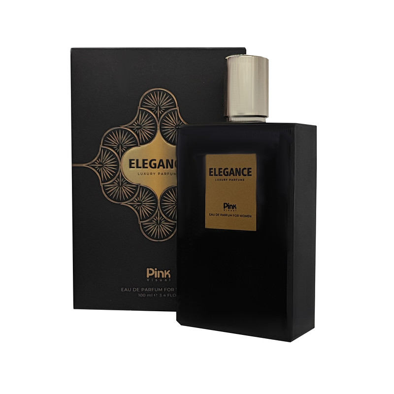 ادوپرفیوم زنانه پینک ویژوآل مدل Elegance با رایحه تلخ حجم 100 میلی‌لیتر