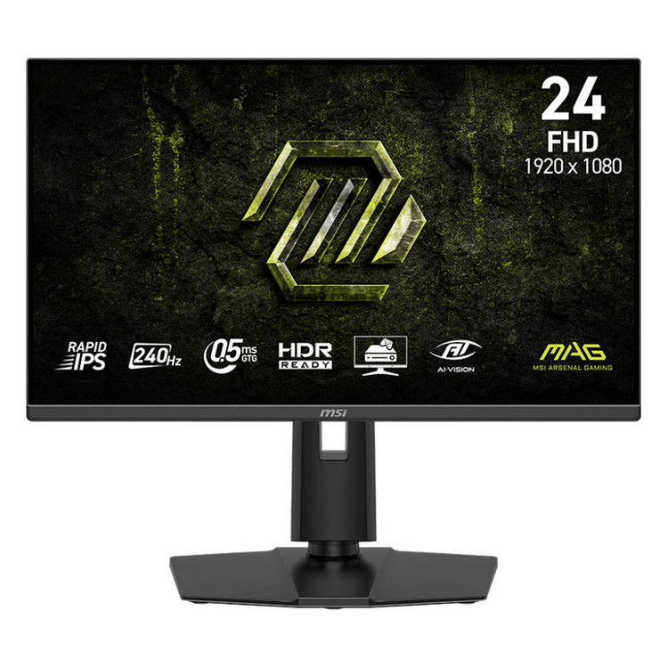 مانیتور گیمینگ 23.8 اینچ ام اس آی مدل MAG 245PF X24 با وضوح Full HD پنل Rapid IPS و نرخ به روزرسانی 240 هرتز