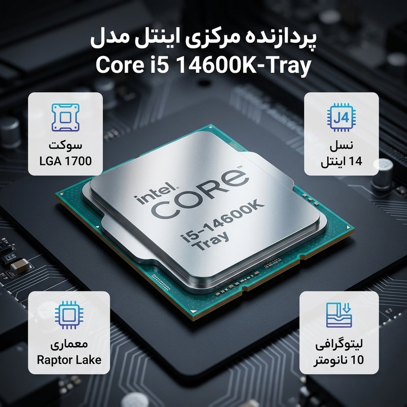پردازنده مرکزی اینتل مدل Core i5 14600K-Tray