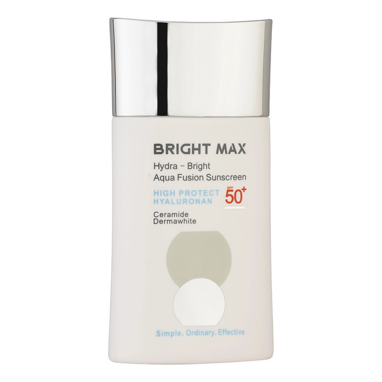 فلوئید ضدآفتاب بیرنگ برایت مکس SPF50 مدل هیدرابرایت مناسب انواع پوست، حجم 50 میلیلیتر