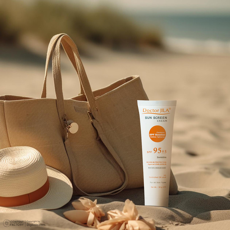 کرم ضدآفتاب دکتر ژیلا مدل Invisible با SPF95، حجم 50میلیلیتر