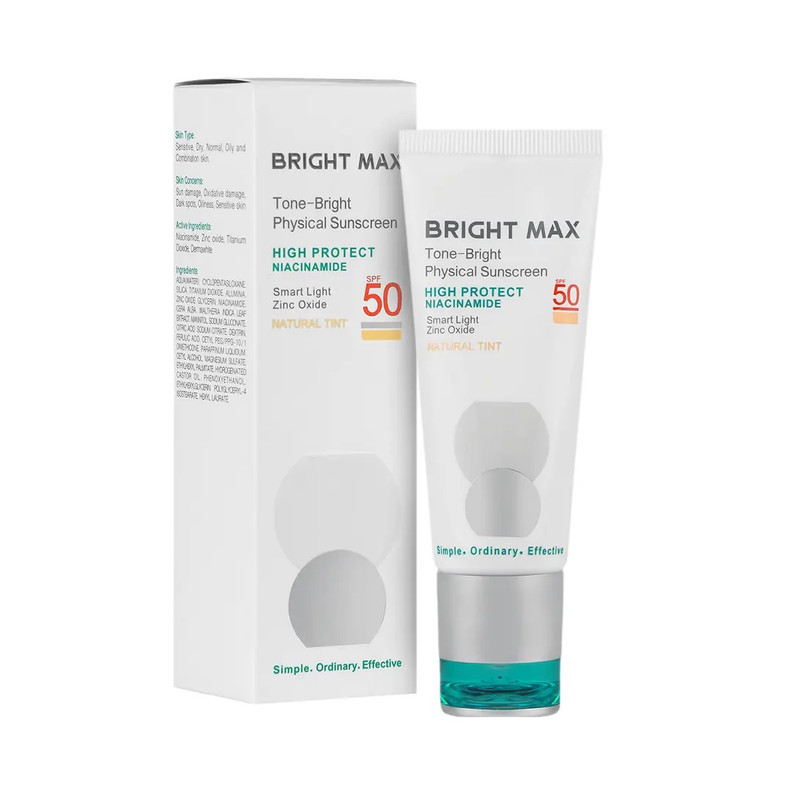 کرم ضد آفتاب رنگی برایت مکس SPF 50 مدل P02 مناسب انواع پوست حجم 40 میلیلیتر