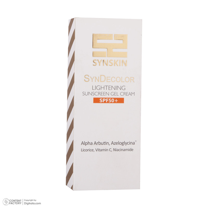 ژل کرم ضد آفتاب بدون رنگ ساین اسکین SPF50 مدل Decolor محافظ UVA ،UVB، روشنکننده، مناسب انواع پوست حجم 40 میلیلیتر