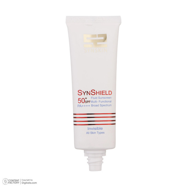 فلوئید ضدآفتاب بیرنگ ساین اسکین SPF50 سری Invisible مناسب انواع پوست، حجم 50 میلیلیتر