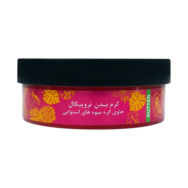کرم بدن دیپ سنس مدل استوایی حجم 200 میلیلیتر مناسب پوست خشک با کره کاکائو، شی باتر و روغن آملا، ضد التهاب، مرطوبکننده و تسکیندهنده خارش پوست