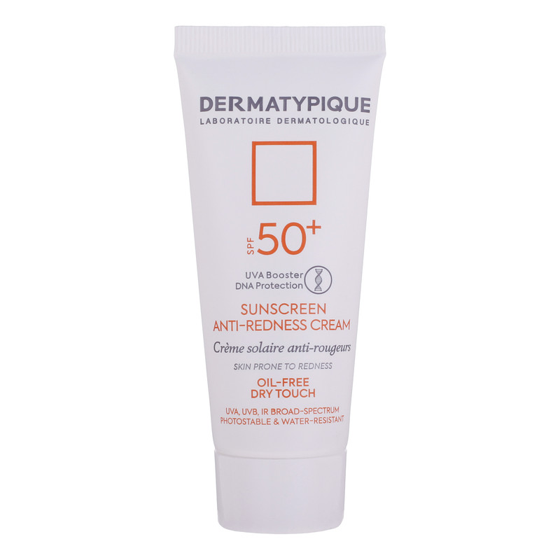 کرم ضد آفتاب بدون رنگ درماتیپیک SPF50 مدل Anti_redness محافط UVB, UVA مناسب انواع پوست حجم 40 میلیلیتر