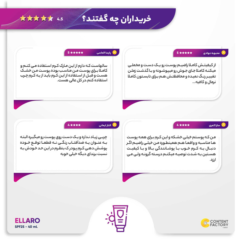 کرم ضد آفتاب رنگی الارو مدل SPF25 محافظ UVA ،UVB، مناسب انواع پوست تحت لیسانس حجم 40 میلیلیتر