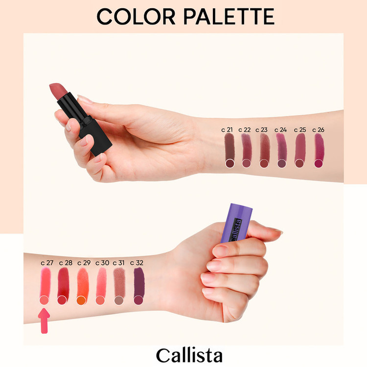 رژ لب جامد کالیستا سری Hydra Color شماره C27