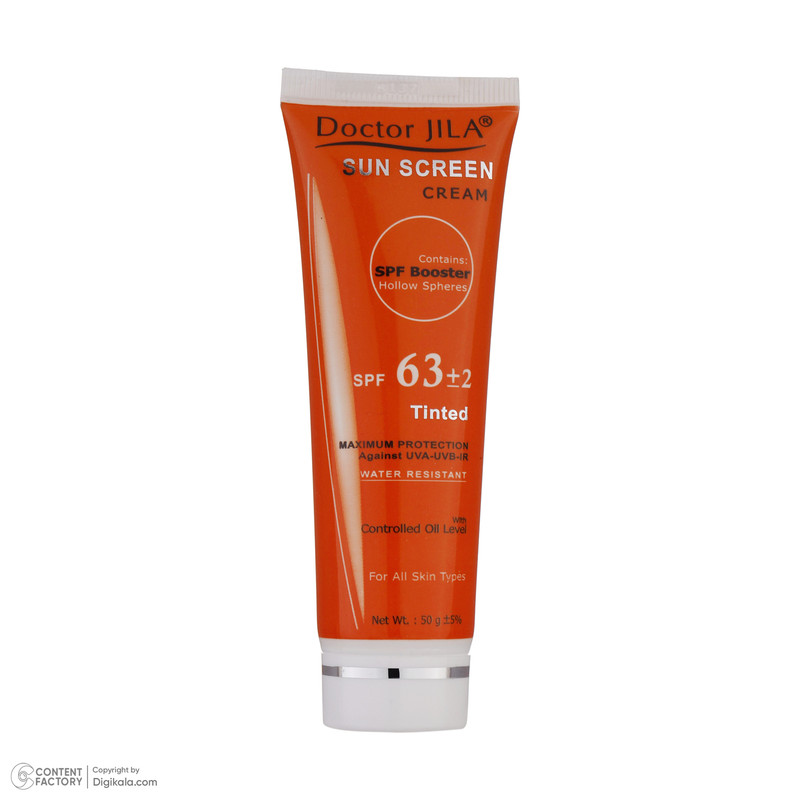 کرم ضدآفتاب دکتر ژیلا مدل Tinted با SPF63، حجم 50میلیلیتر