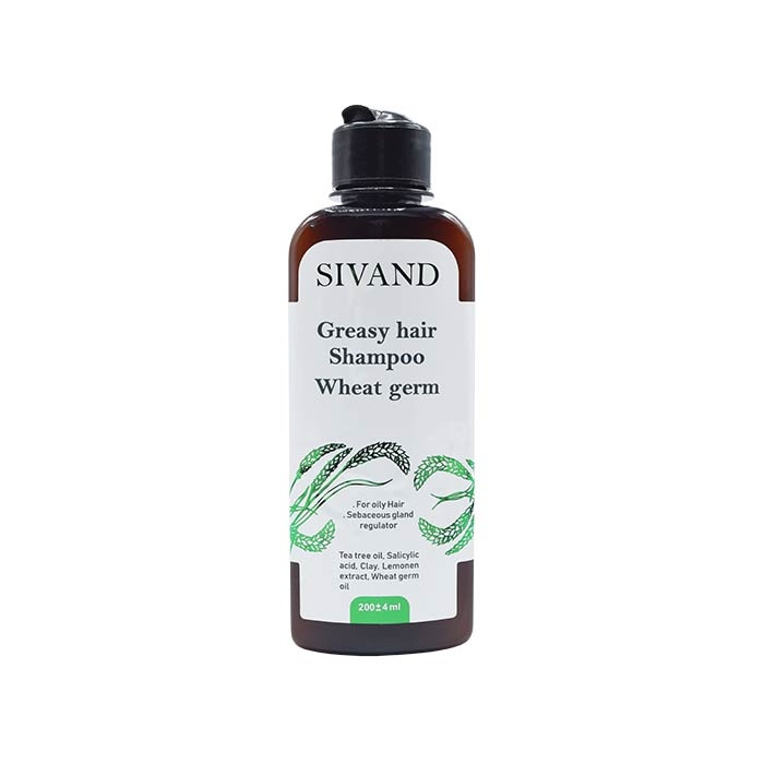 شامپو موی چرب حاوی روغن جوانه گندم سیوند مدل Weat Germ حجم 200 میلی‌لیتر، تقویت‌کننده، کنترل چربی و خارش، ترمیم‌کننده ساقه‌های آسیب دیده، افزایش حجم و درخشندگی، حفظ رطوبت و شادابی مو