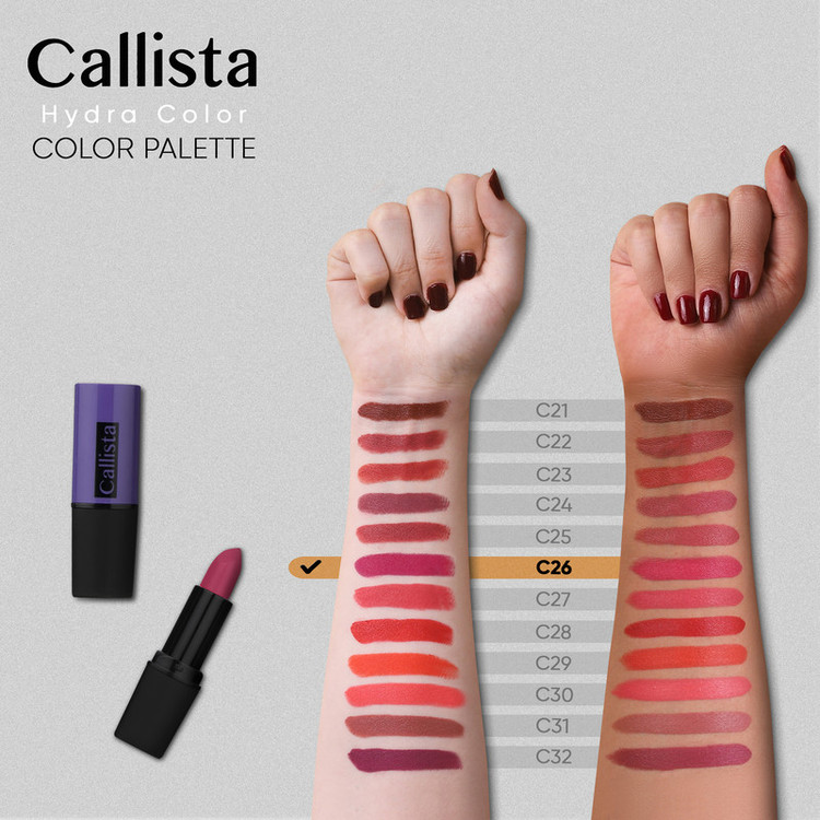 رژ لب جامد کالیستا سری Hydra Color شماره C26