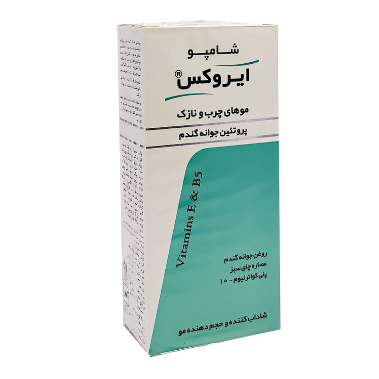 شامپو مو ایروکس مدل پروتیین جوانه گندم کد 009 حجم 200 میلی لیتر