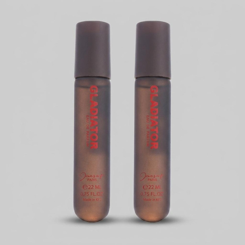 عطر جیبی مردانه ژک ساف مدل گلادیاتور حجم 22 میلی لیتر بسته 2 عددی