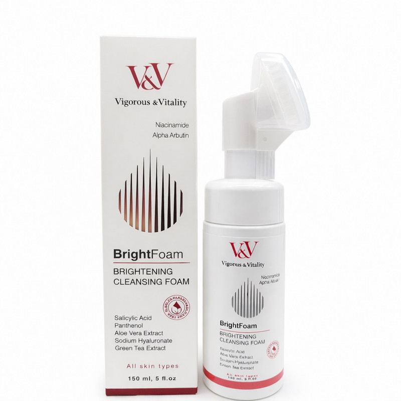 فوم شستوشوی صورت ویگرس اند ویتالیتی مدل BrighFoam مناسب برای انواع پوست حجم 150 میلیلیتر
