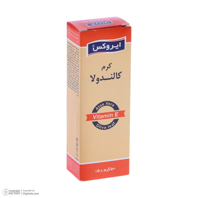 کرم مرطوب کننده دست و صورت ایروکس مدل Calendoola مناسب برای انواع پوست وزن 50 گرم