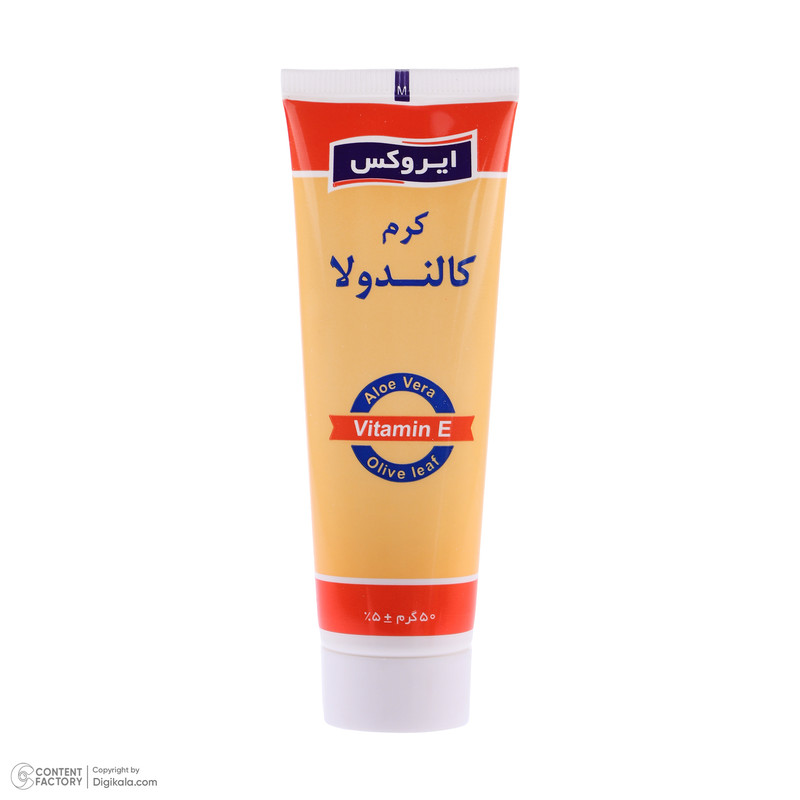 کرم مرطوب کننده دست و صورت ایروکس مدل Calendoola مناسب برای انواع پوست وزن 50 گرم