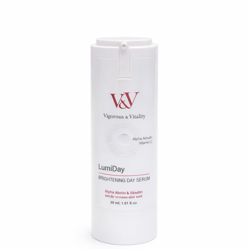 سرم روشن کننده پوست ویگرس اند ویتالیتی مدل LumiDay مناسب برای انواع پوست حجم 30 میلیلیتر