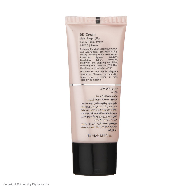 دی دی کرم رنگی لافارر مدل SPF 30 02 مناسب انواع پوست حجم 33 میلی لیتر