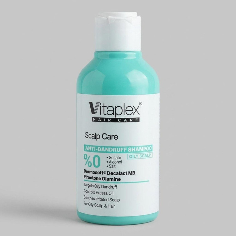 شامپو مو ویتاپلکس مدل Scalp Care ضد شوره، کنترل چربی و ضد خارش مناسب موهای چرب حجم 250 میلیلیتر