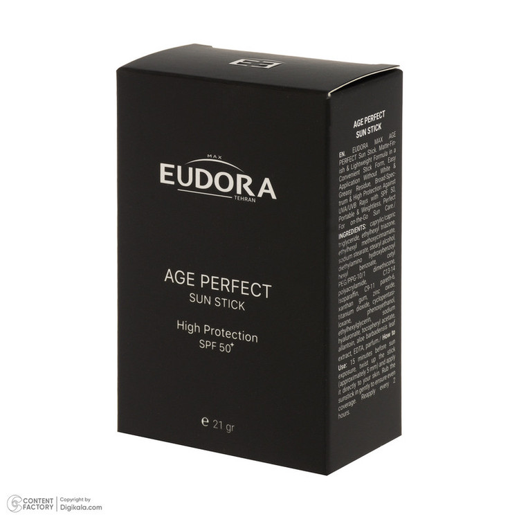 استیک ضد آفتاب بیرنگ صورت ادورامکس SPF 50 مدل Age Perfect مناسب برای انواع پوست حجم 20 میلیلیتر