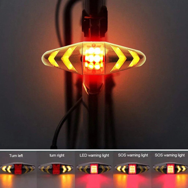 چراغ خطر دوچرخه مدل راهنما دار بیسیم کد LY-0378