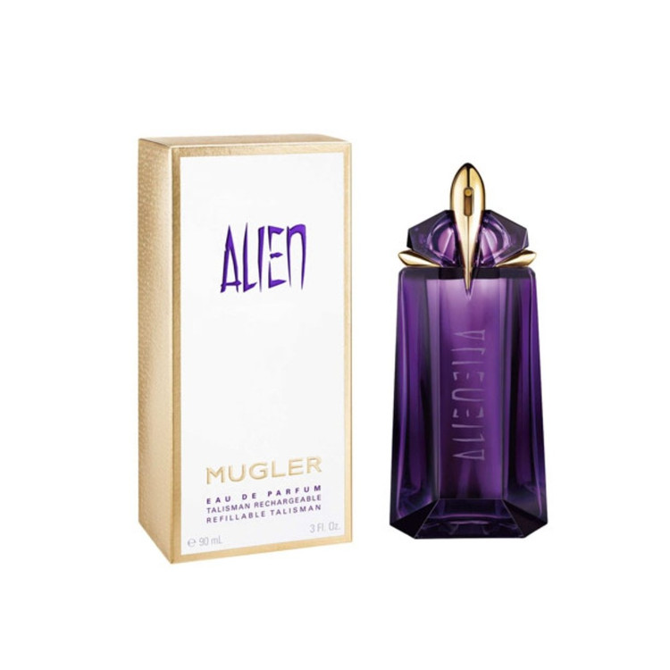 ادکلن آلین Alien ادوپرفیوم الین رایحه ملایم زنانه عطر الین alien مشابه رایحه سکریفایس هدیه کادو دخترانه اودکلن درجه 2